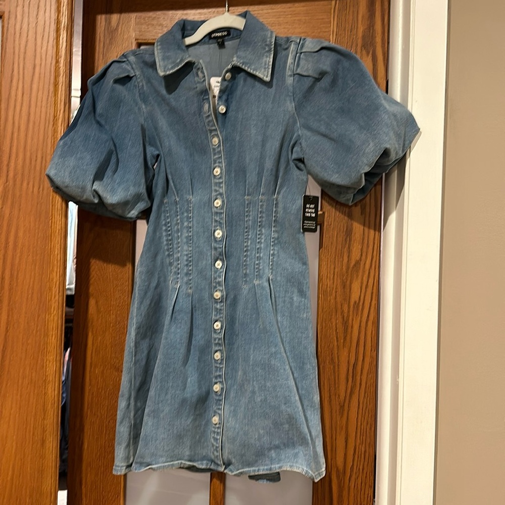 NWT denim mini dress!!